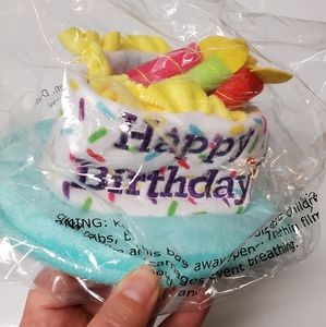 Birthday cake dog hat - medium/large